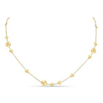 9ct Yellow Gold Polished Flat Disc Necklace — 18"/45cm
