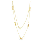 9ct Yellow Gold Polished Oval Link Necklace — 18"/45cm