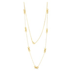 9ct Yellow Gold Polished Oval Link Necklace — 24"/61cm