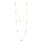 9ct Yellow Gold Polished Oval Link Necklace — 32"/81cm