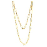 9ct Yellow Gold Paperchain Necklace — 32"/81cm