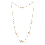 9ct Yellow Gold Polished Infinity Necklace — 18"/45cm