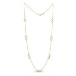 9ct Yellow Gold Polished Infinity Necklace — 24"/61cm