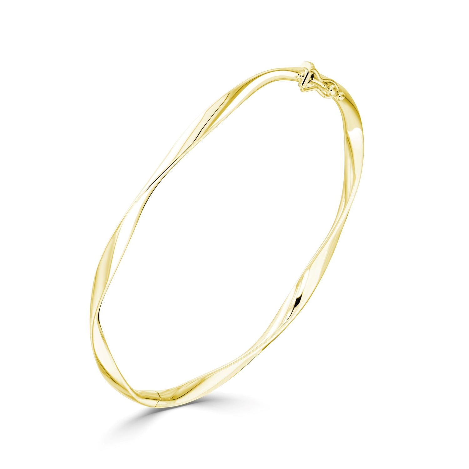 9CT Yellow Gold Loose Twist Bangle