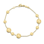 9ct Yellow Gold Polished Flat Disc Bracelet — 7.5"/19cm