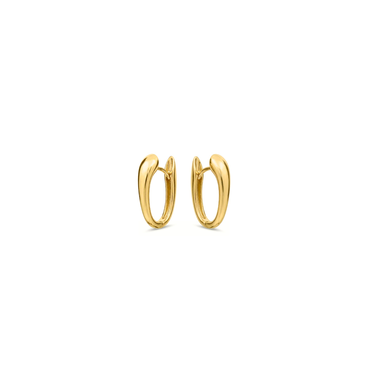 9ct Gold Polished Tapered Huggie Earrings