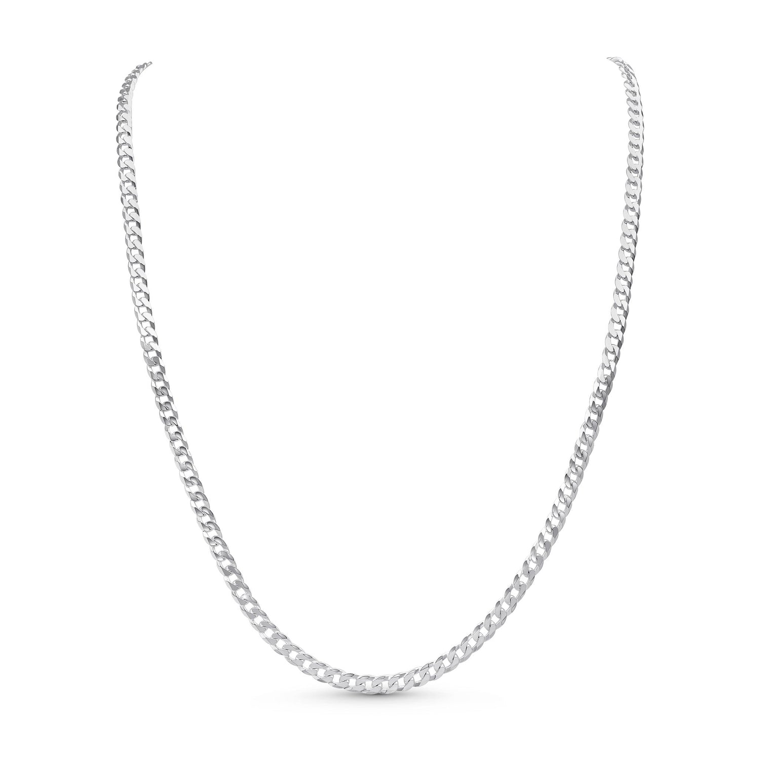 Sterling Silver 3.5mm Curb Necklace