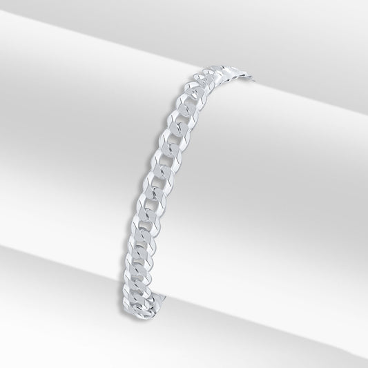 Sterling Silver Solid 5.5mm Curb Bracelet