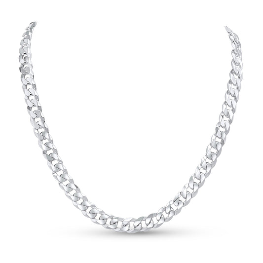 Sterling Silver 10mm Curb Necklace