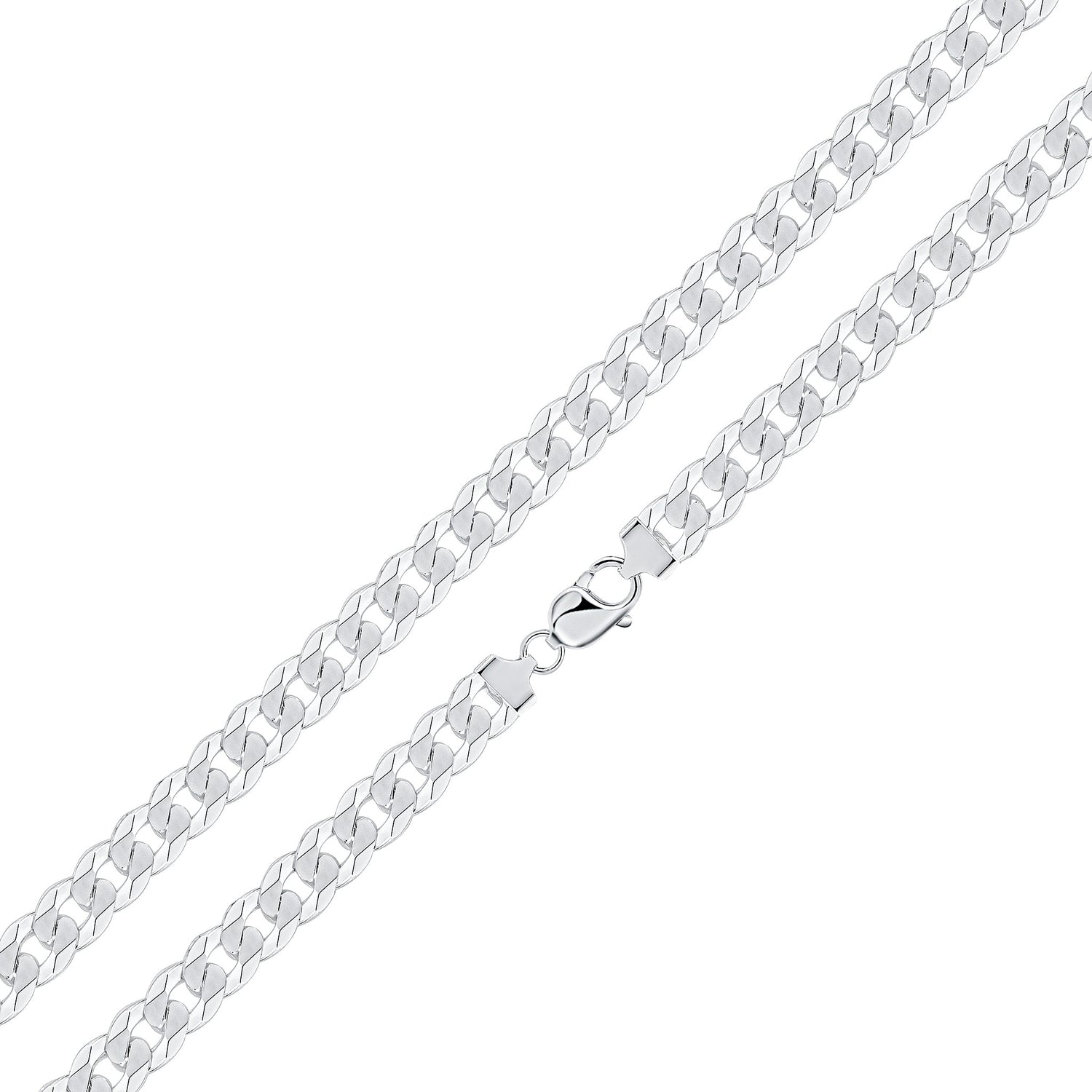 Sterling Silver 10mm Curb Bracelet