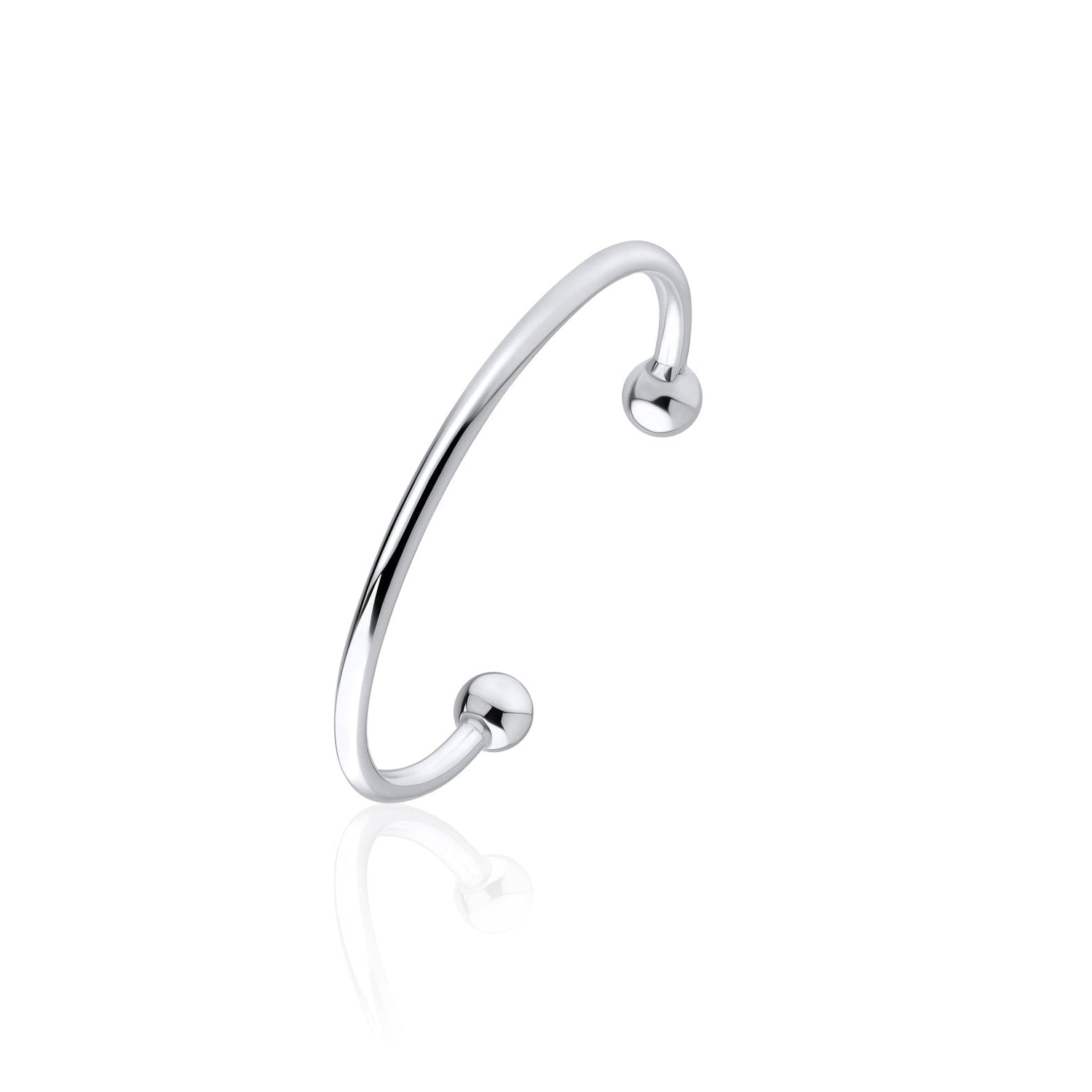 Sterling Silver Torque Baby Bangle