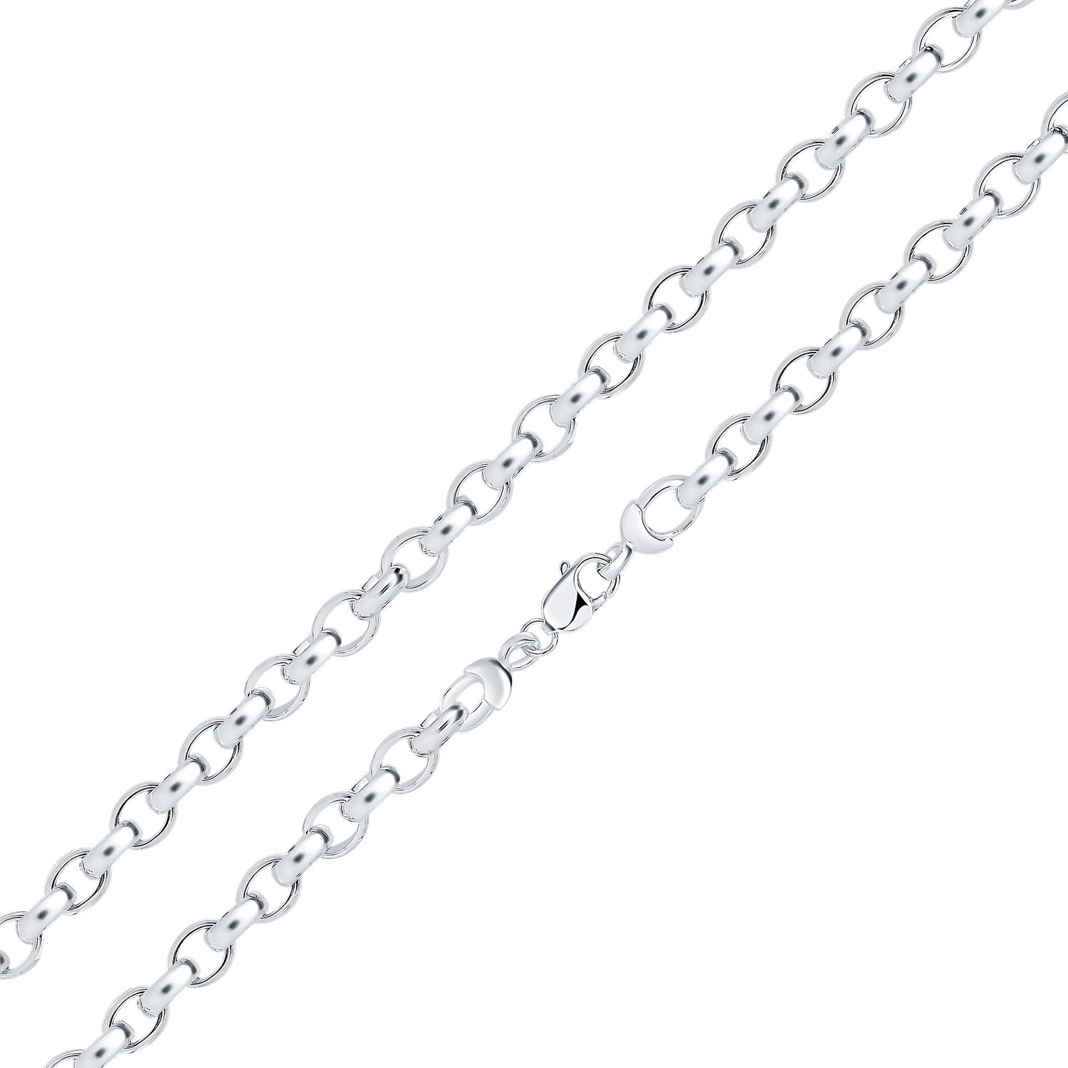 Sterling Silver 10mm Handmade Belcher Bracelet