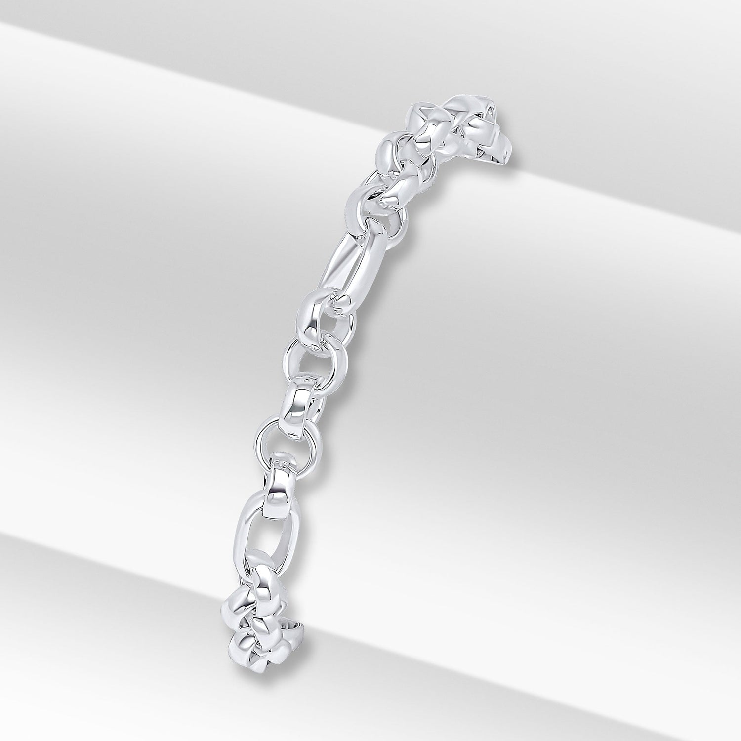 Sterling Silver 5mm Handmade Plain Belcher Bracelet