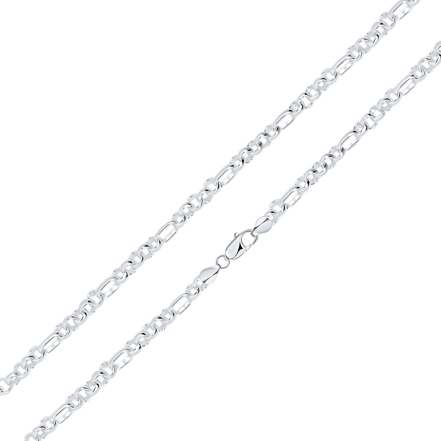 Sterling Silver 5mm Handmade Plain Belcher Bracelet