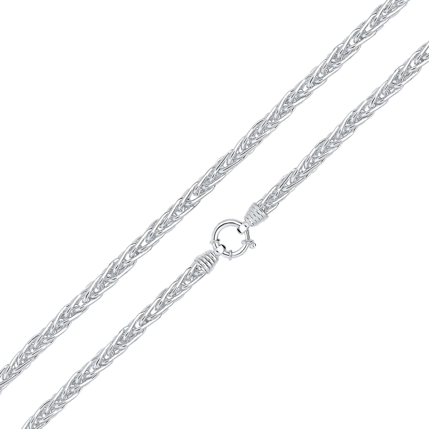 Sterling Silver 7.5mm Spiga Bracelet
