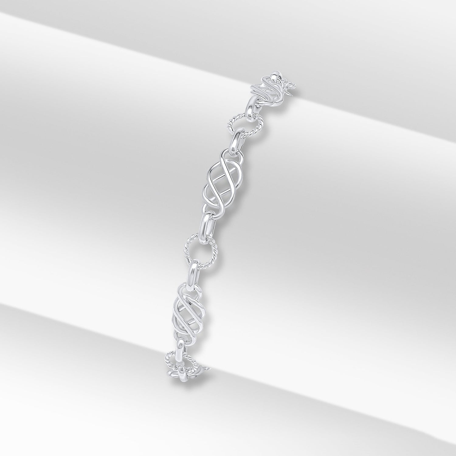 Sterling Silver 6mm Handmade Celtic Twist Bracelet