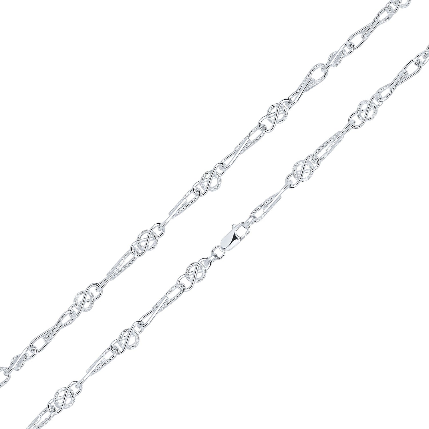 Silver 9mm Handmade Celtic Twist Chain