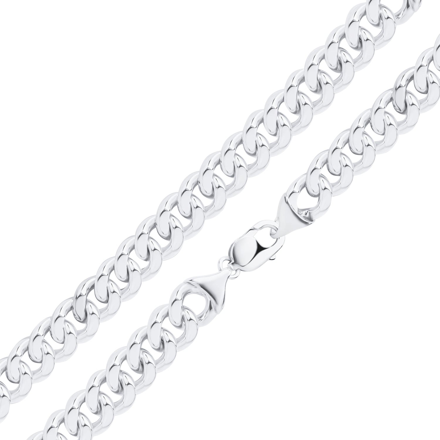 Sterling Silver 12mm Curb Bracelet