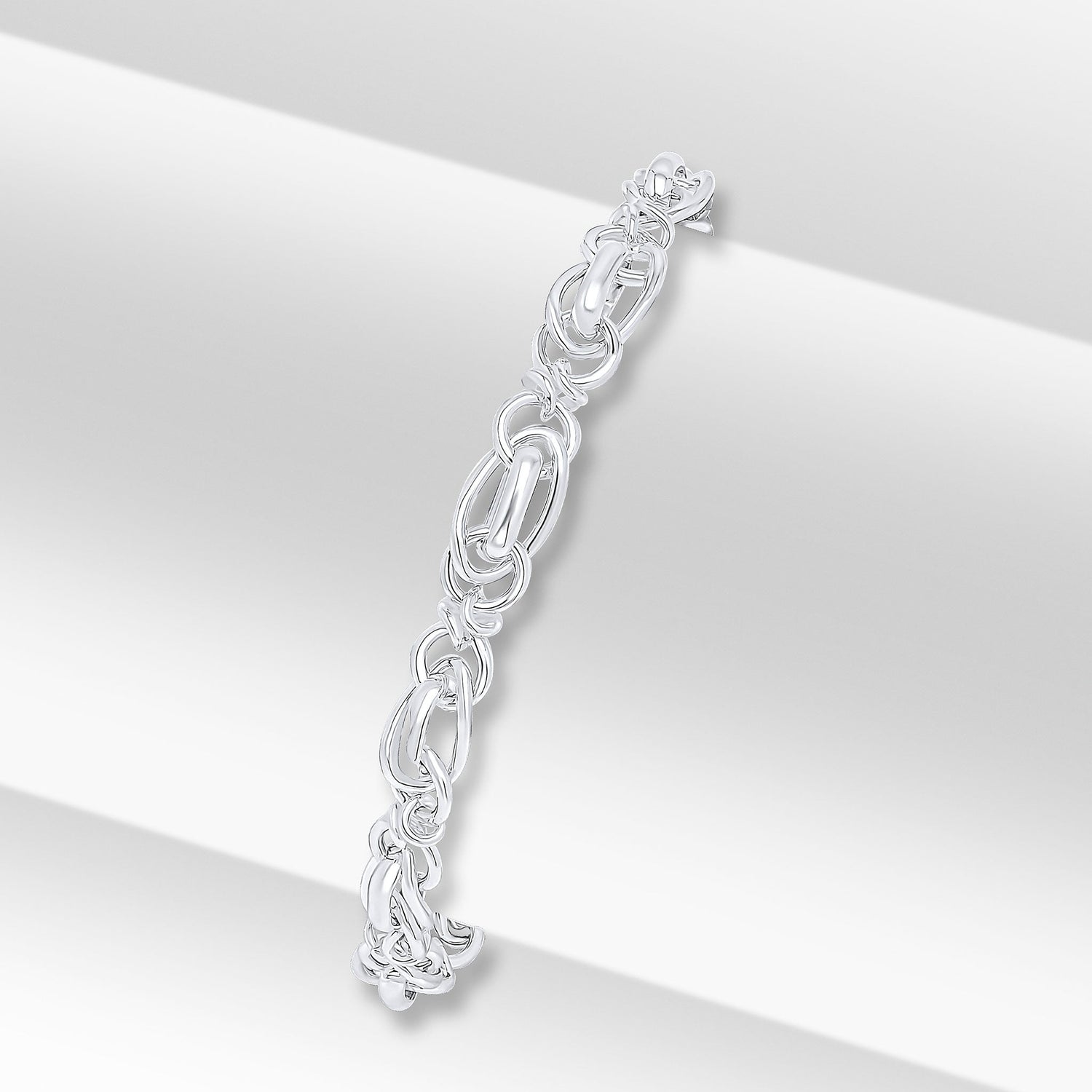 Sterling Silver 7mm Knot Twist Bracelet