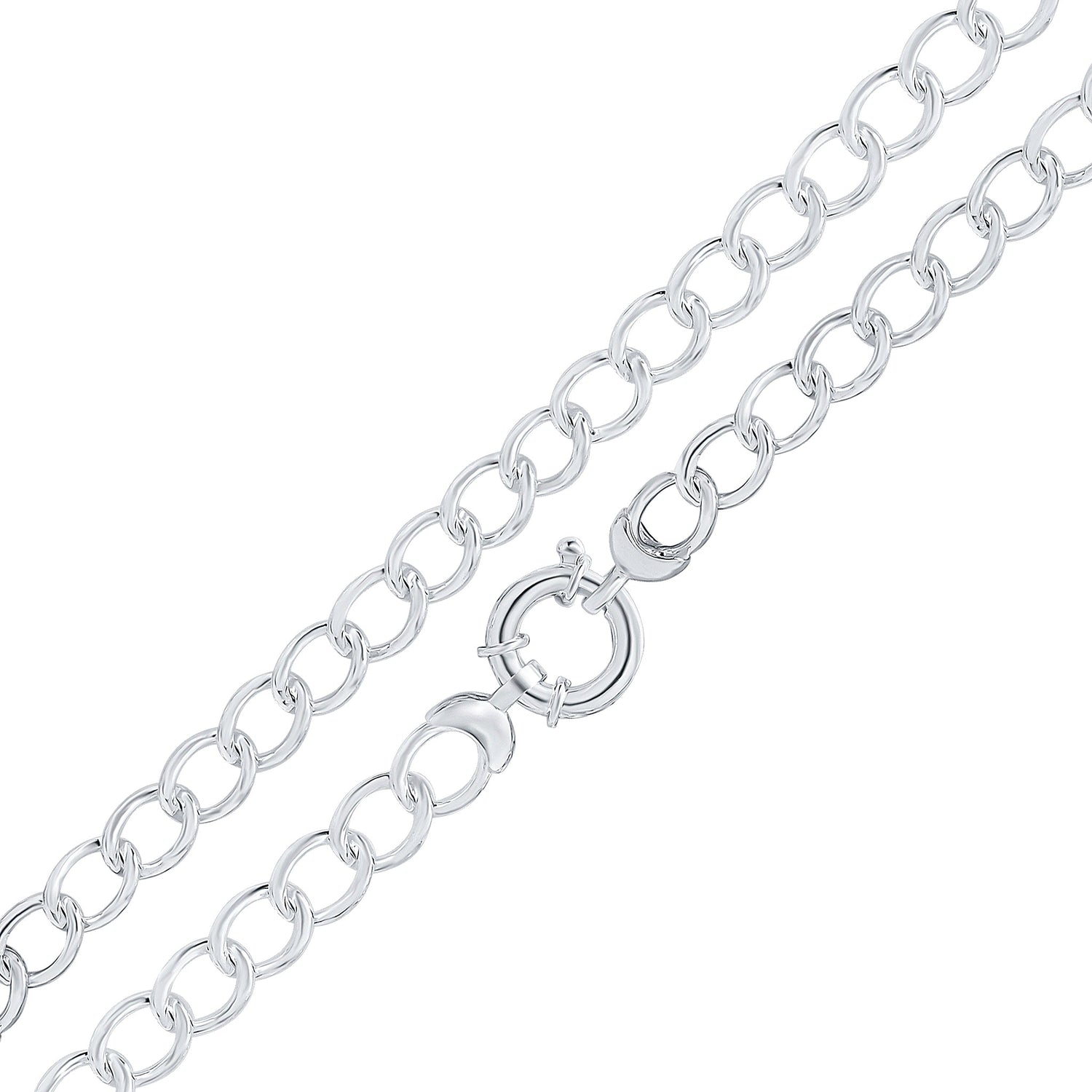 Sterling Silver 10mm Curb Bracelet