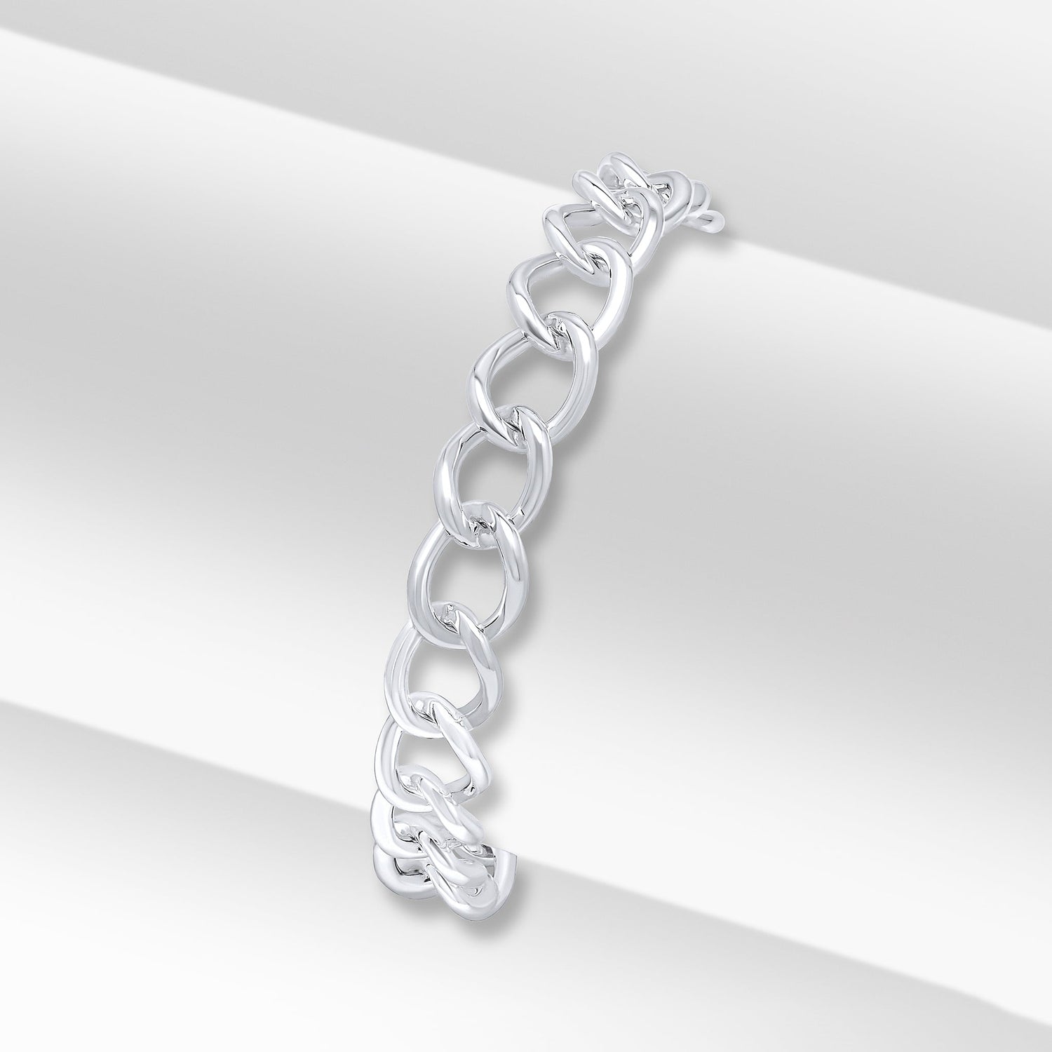 Sterling Silver 10mm Curb Bracelet