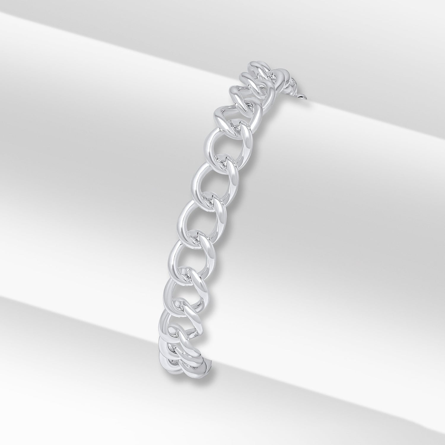 Sterling Silver 9mm Curb Bracelet