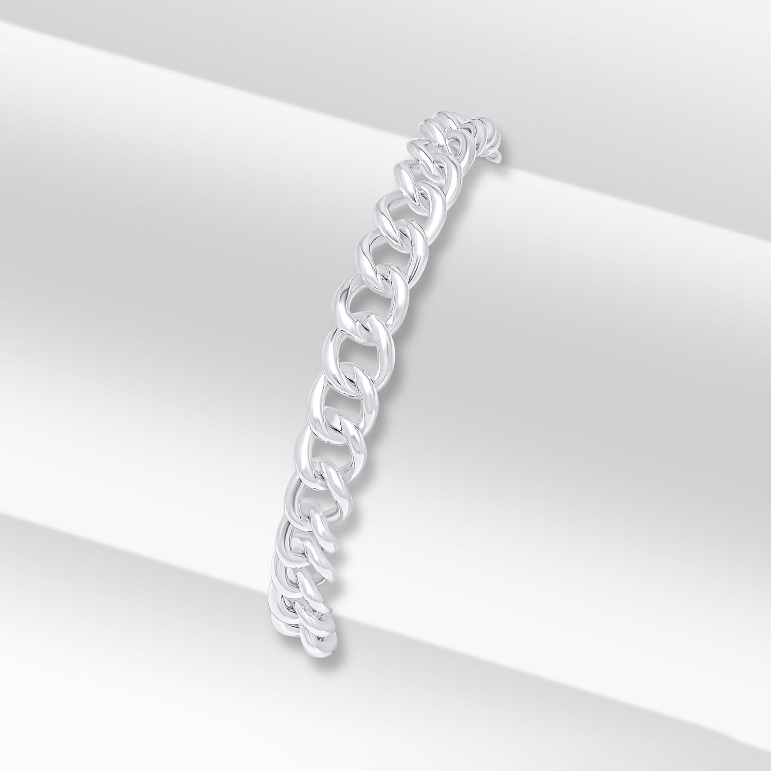 Sterling Silver 8mm Curb Bracelet