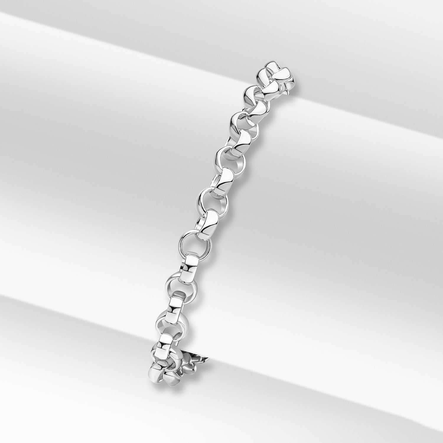 Sterling Silver Handmade Solid 5mm Round Belcher Bracelet