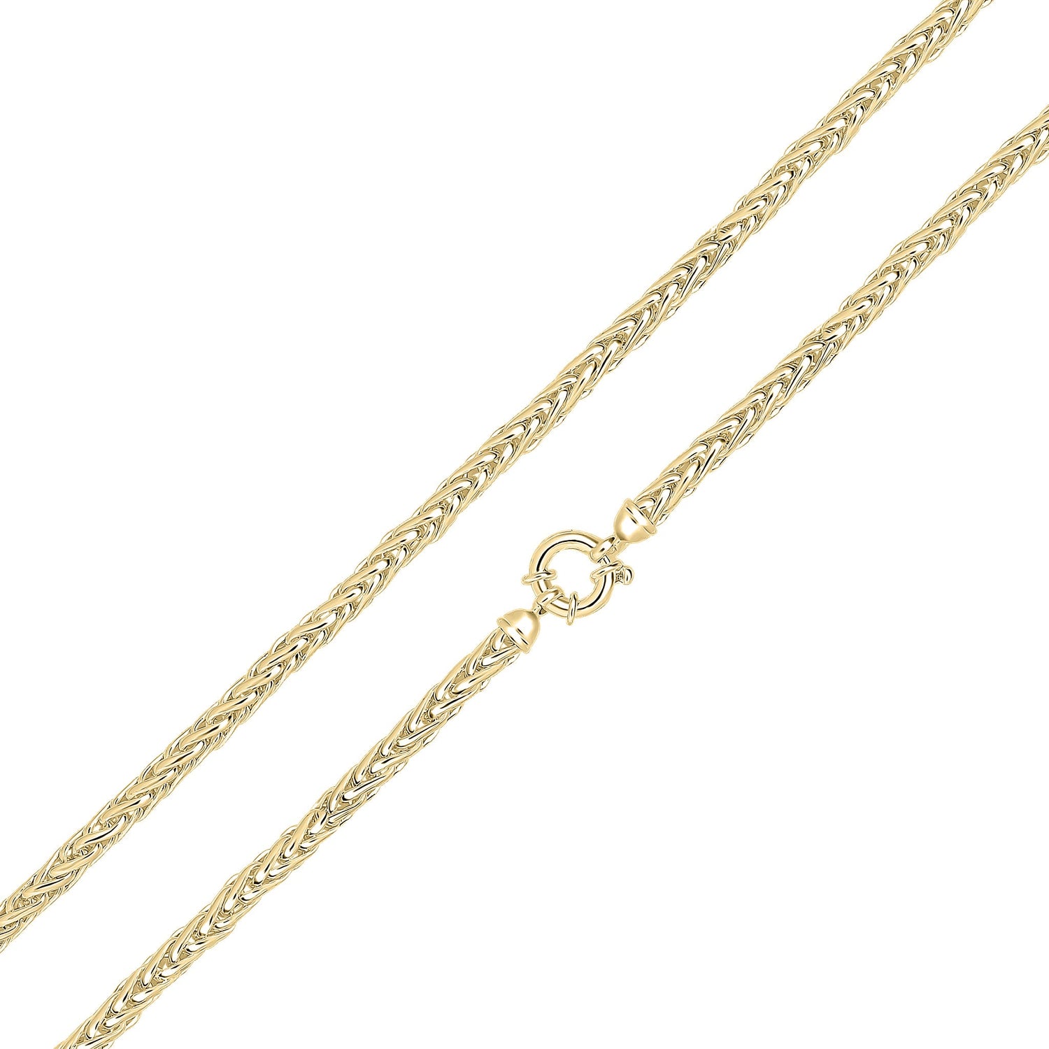 18ct Gold Vermeil on Sterling Silver 4.9mm Handmade Spiga Bracelet