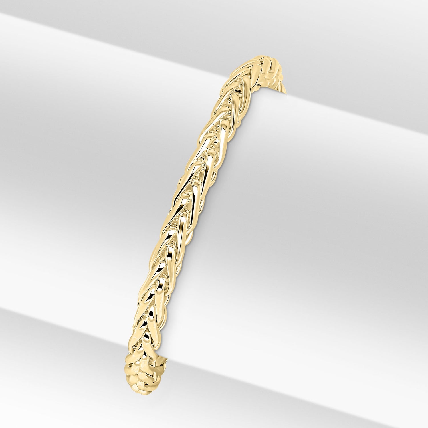 18ct Gold Vermeil on Sterling Silver 4.9mm Handmade Spiga Bracelet