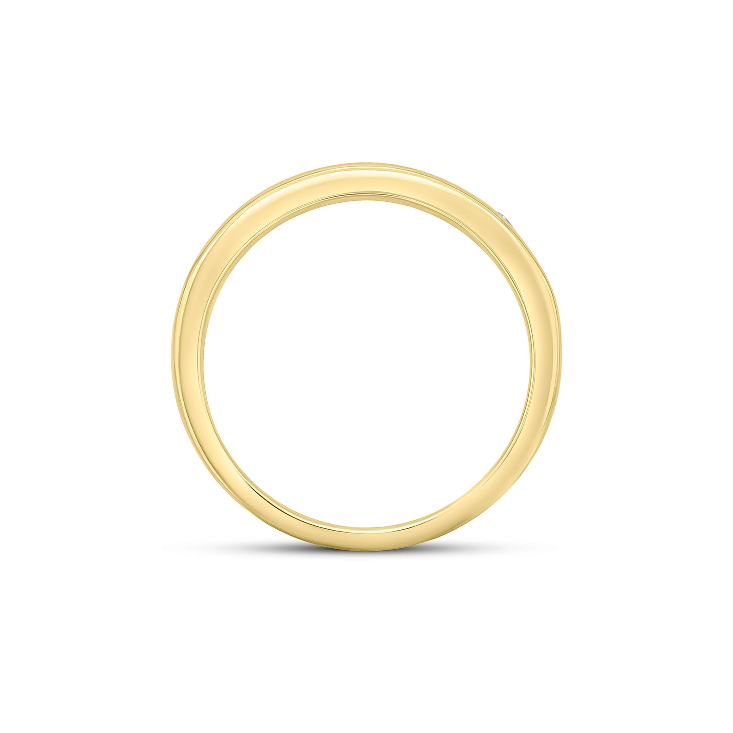 9ct Yellow Gold Round Natural Tanzanite and Diamond Nine Stone Half Eternity Ring