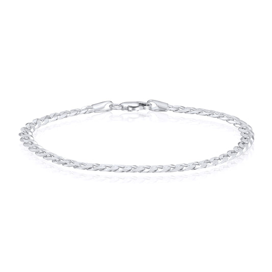 Sterling Silver Solid 4.5mm Curb Bracelet