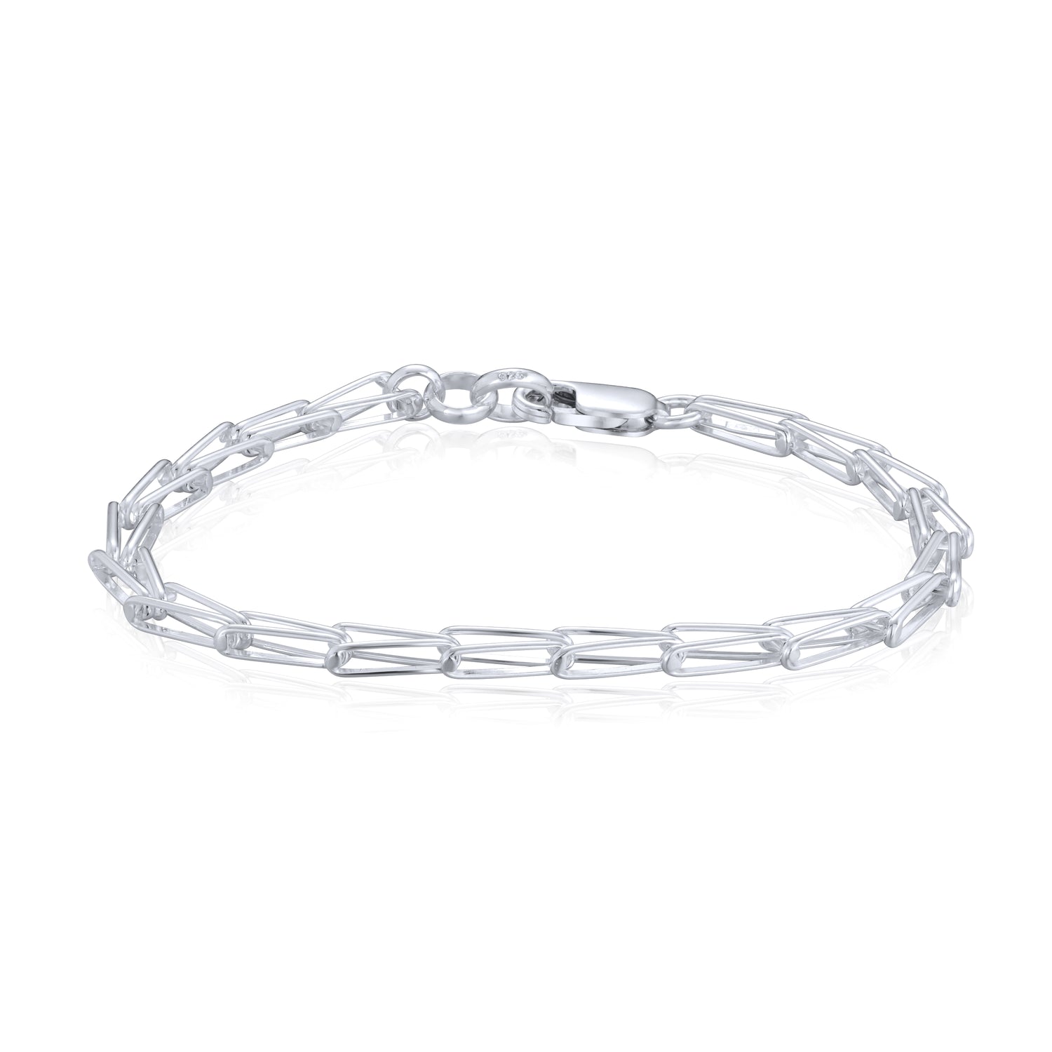 Sterling Silver Handmade Solid 5mm Chevron Bracelet