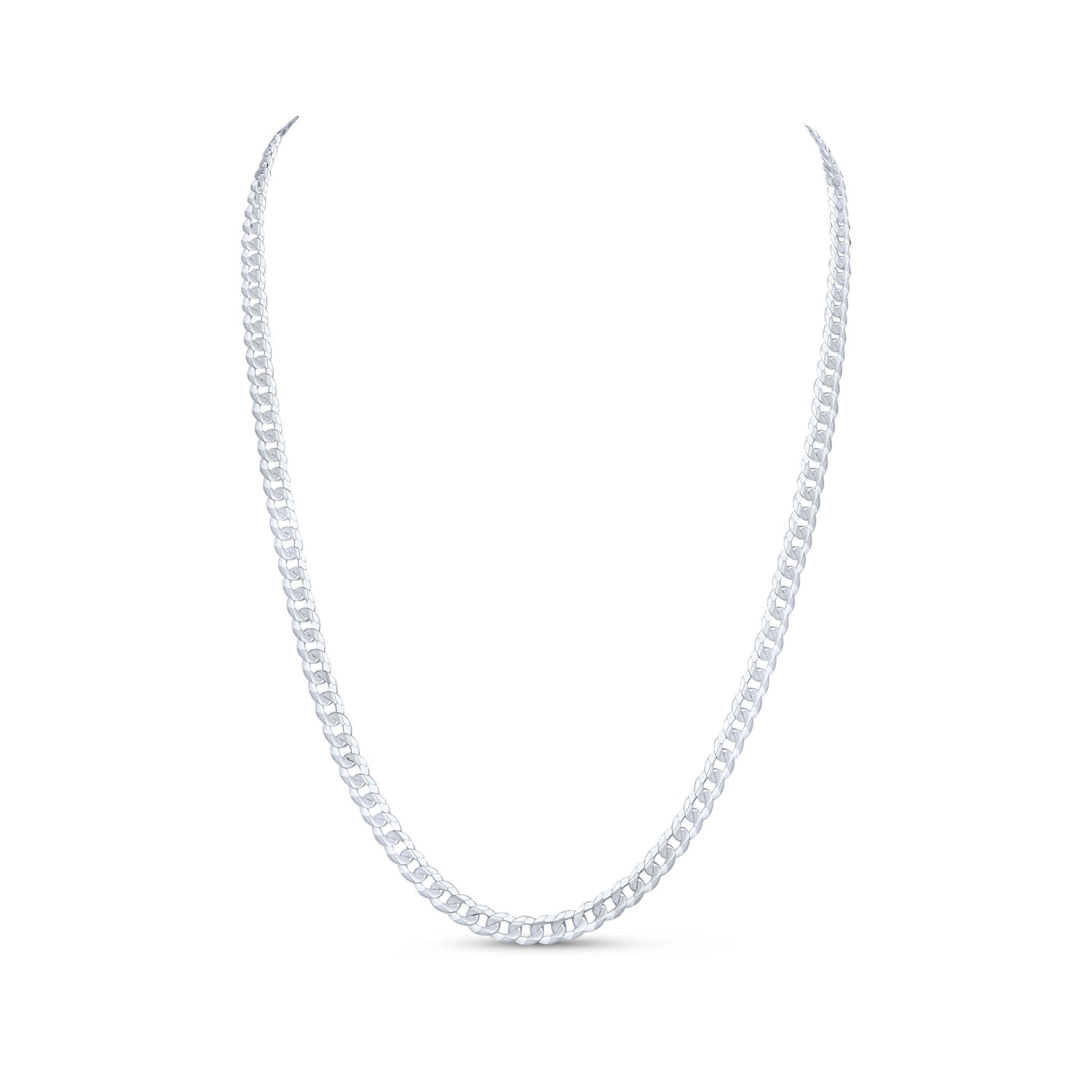 Sterling Silver 5.5mm Curb Necklace