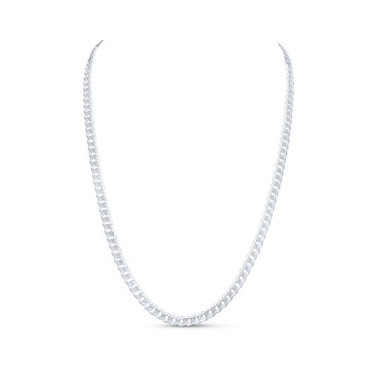 Sterling Silver Solid 5.5mm Curb Necklace