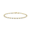 9ct Yellow and White Gold Fancy Link Bracelet