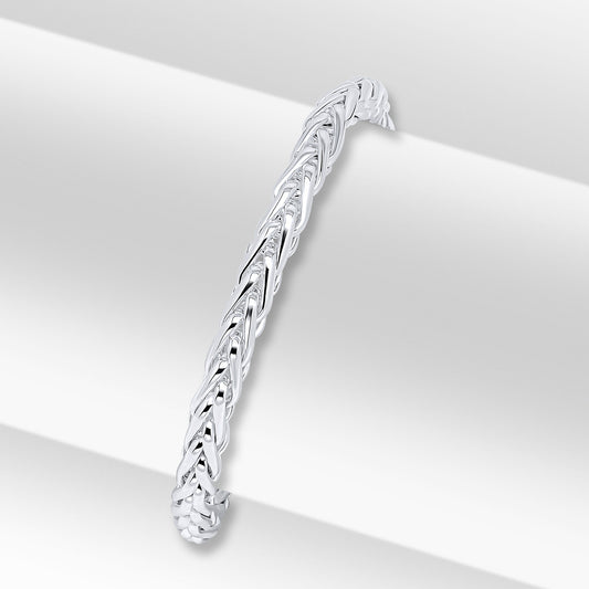 Sterling Silver 4.9mm Spiga Bracelet