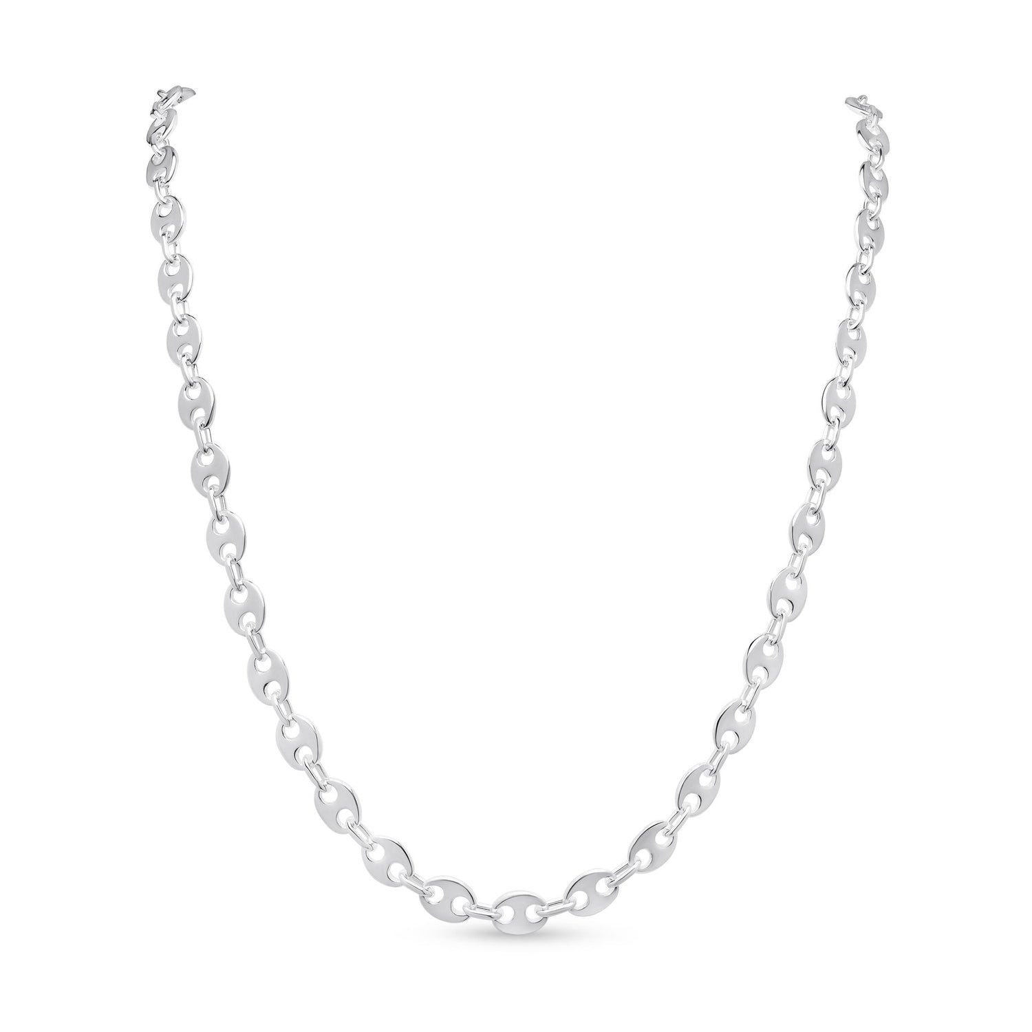 Sterling Silver 6mm Marine Cable Necklace