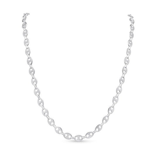 Sterling Silver 6mm Marine Cable Necklace