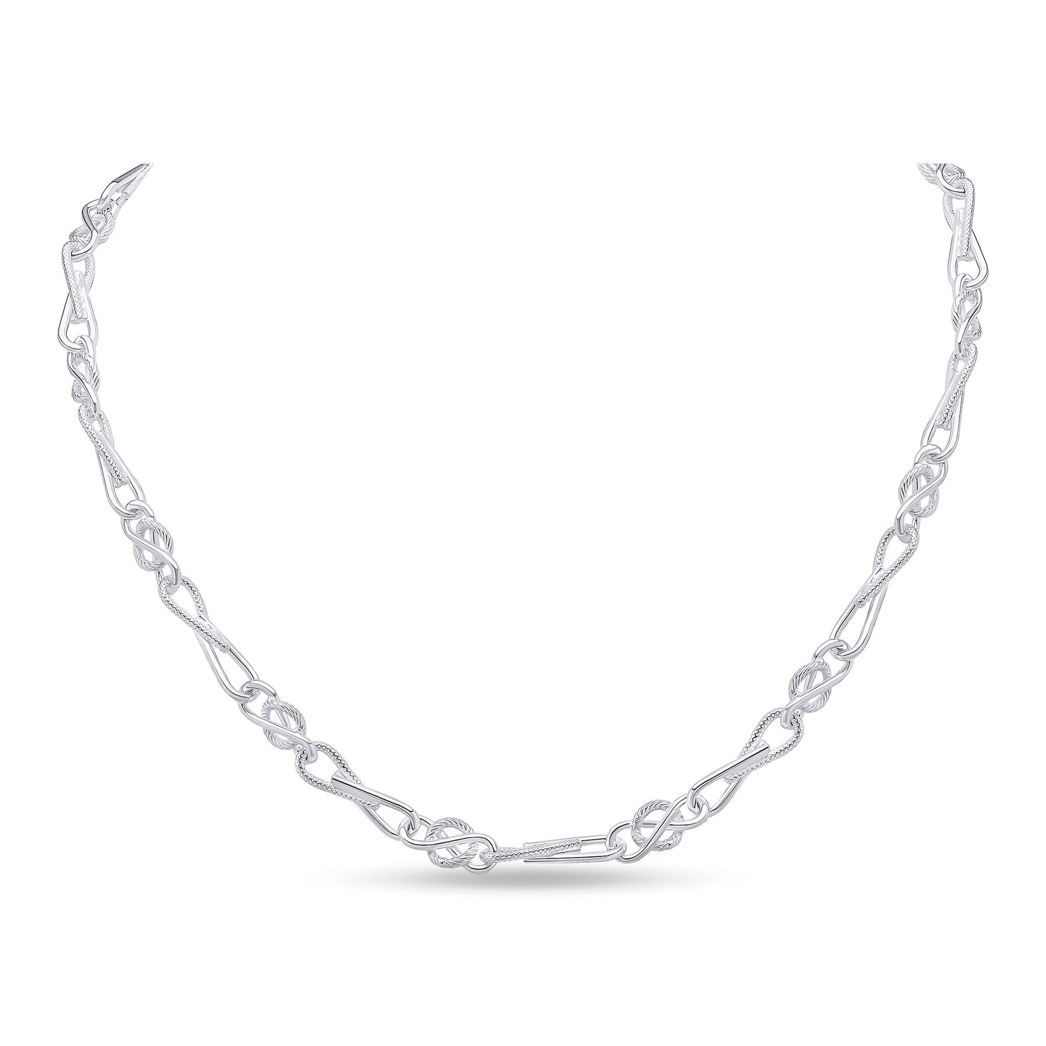 Sterling Silver Handmade Solid 9mm Celtic Twist Necklace