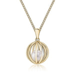 9ct Yellow Gold Pearl Cage Pendant