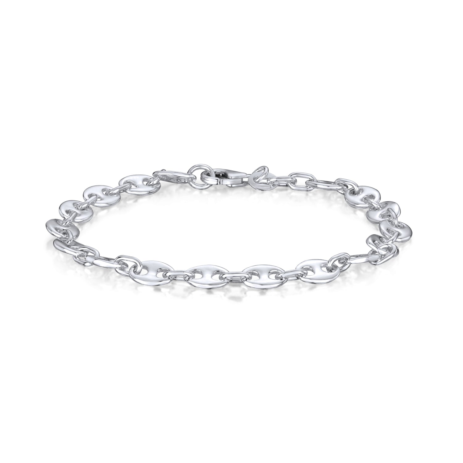 Sterling Silver Handmade 6mm Marine Cable Bracelet