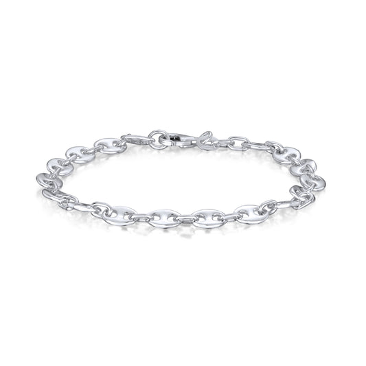 Sterling Silver Handmade 6mm Marine Cable Bracelet