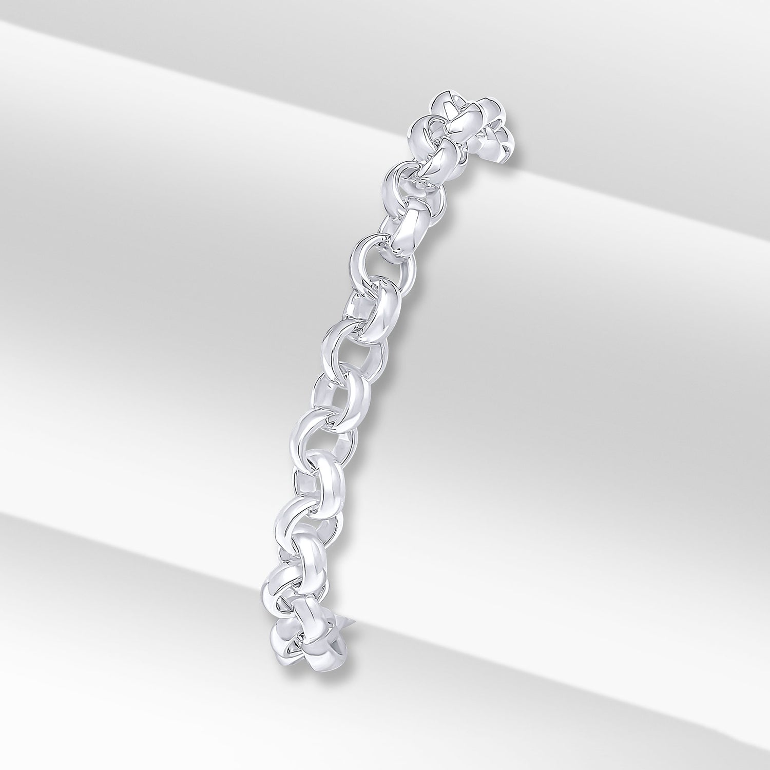Sterling Silver Handmade Solid 6mm Round Belcher Bracelet