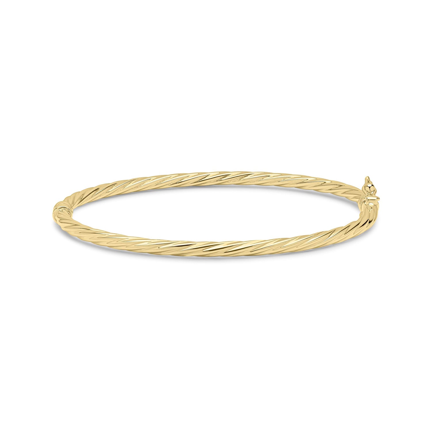 9ct Yellow Gold Polished Twist Bangle