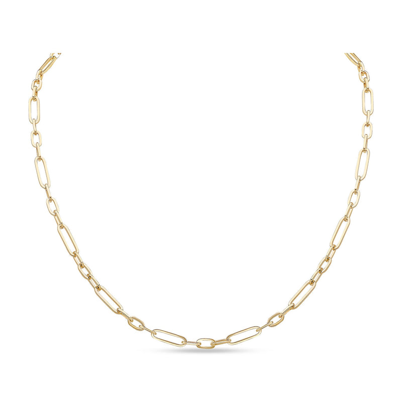 9ct Yellow Gold Handmade 4mm Paperchain Bracelet — 7.5"/19cm