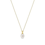 9ct Yellow Gold Freshwater Pearl Drop Pendant — 8mm