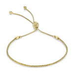 9ct Yellow Gold Criss Cross Chain Slider Bracelet
