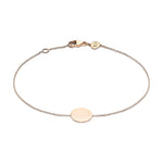 9ct Rose Gold Disc Adjustable Bracelet