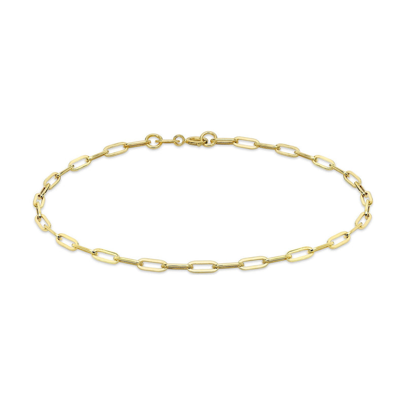 9ct Yellow Gold Paperchain Bracelet — 2.3mm